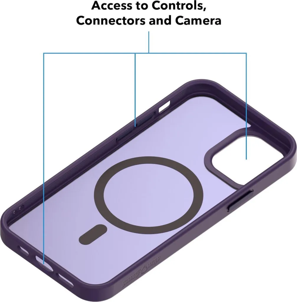 Coque iPhone 12 Magsafe Antichoc et Mate Violette Finition Premium