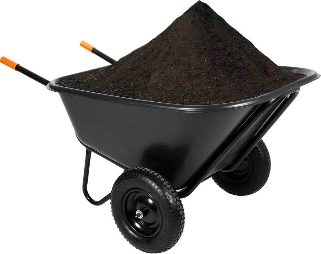 Springos® Garten-Schubkarre 300 Liter Zweirad-Schubkarre Produktbild 