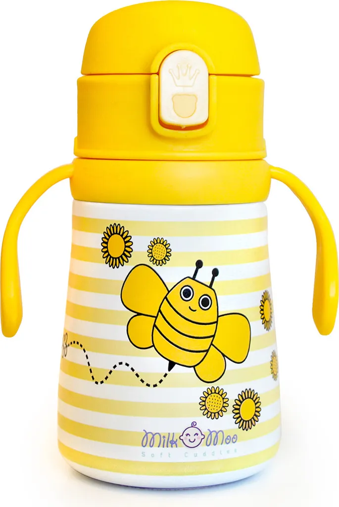 Borraccia Isolata Milk&Moo Bambini 360 ml Acciaio Inox Leak-proof