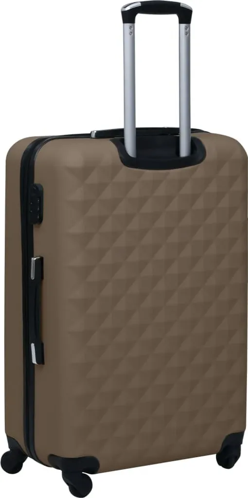 Set de bagages rigides marron ABS anti-choc 3 pcs design Möbel