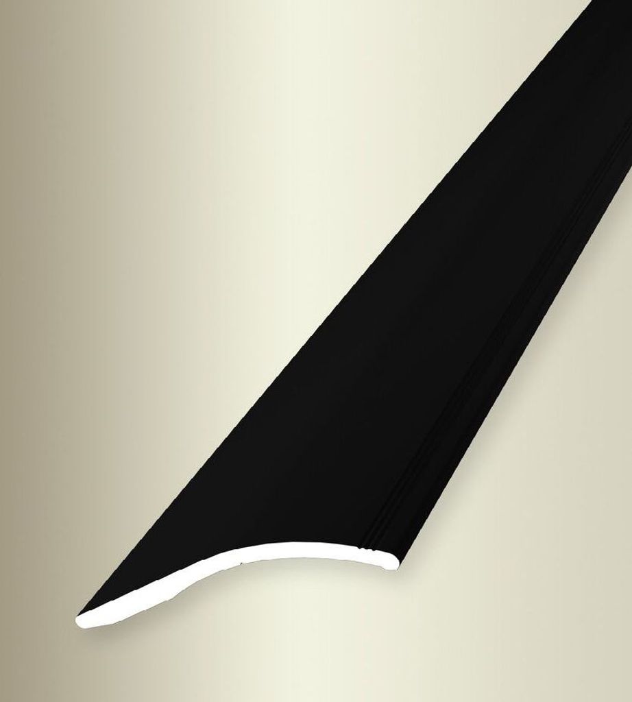 PROVISTON | Übergangs- & Ausgleichsprofil | Aluminium | 40 x 2700 mm | Schwarz | Bodenprofil | Metallprofil | Übergangsschiene
