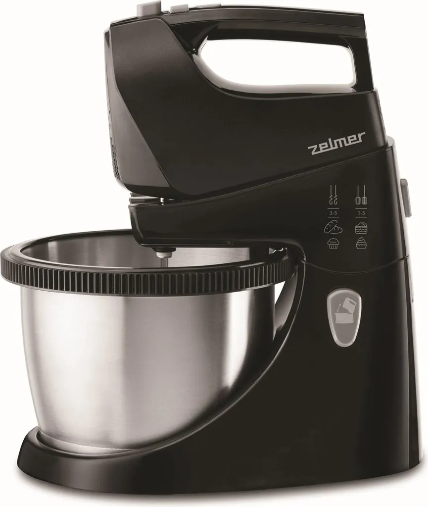 Zelmer ZHM2559BS Batteur électrique à main 750W avec turbo et crochets
