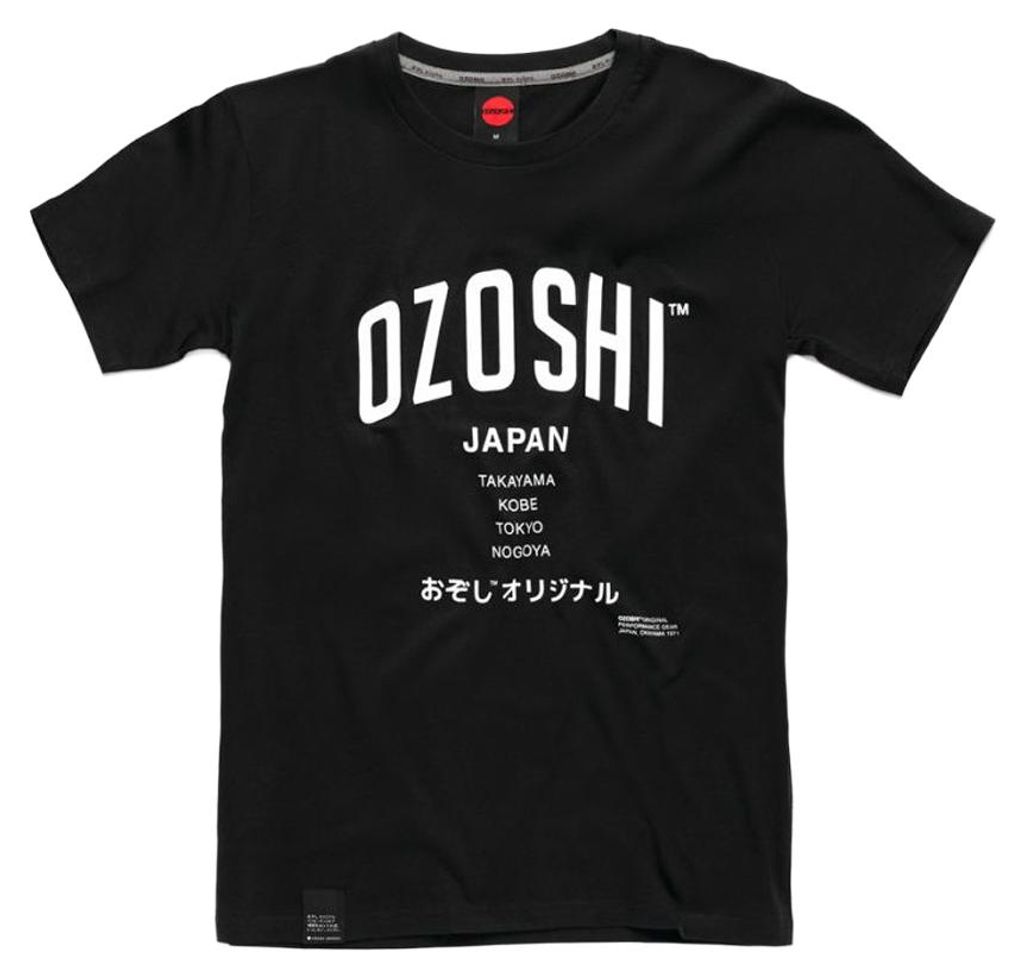 Ozoshi - "Atsumi" T-Shirt für Herren MR78493 (L) (Schwarz)