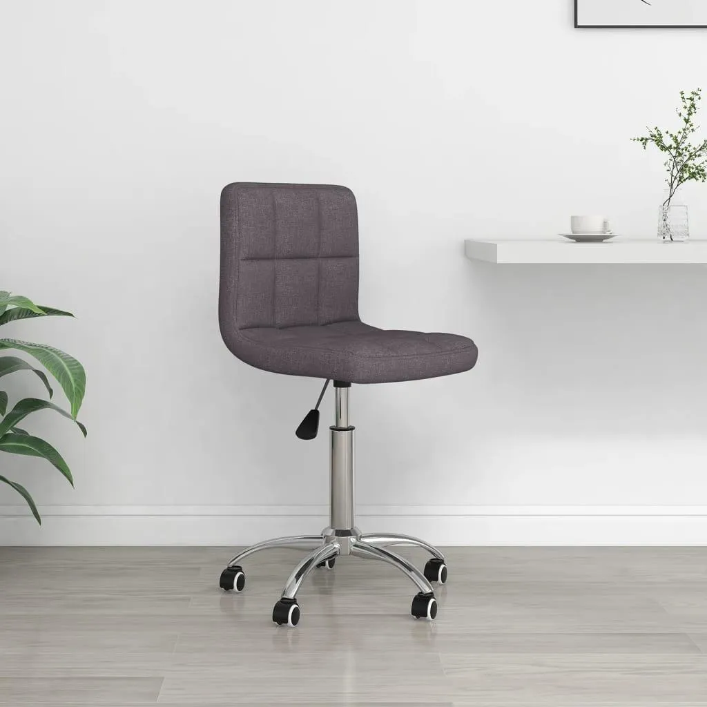 Évitez le mal de dos avec cette chaise de bureau en tissu taupe pivot