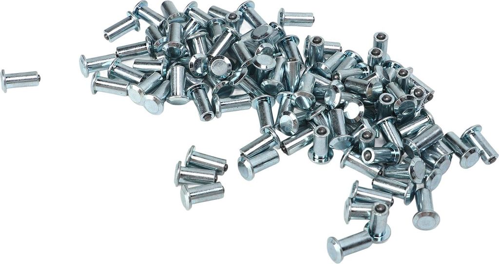 100 Stück Reifenbolzen, starker Anti-Rutsch-Spike für ATV, UTV, Gabelstapler, Geländewagen, Silber, 13 mm