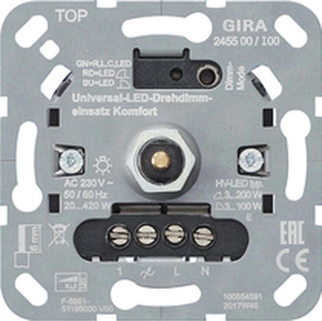Gira Variateur rotatif LED universel Confort, Système 3000, Image du produit 