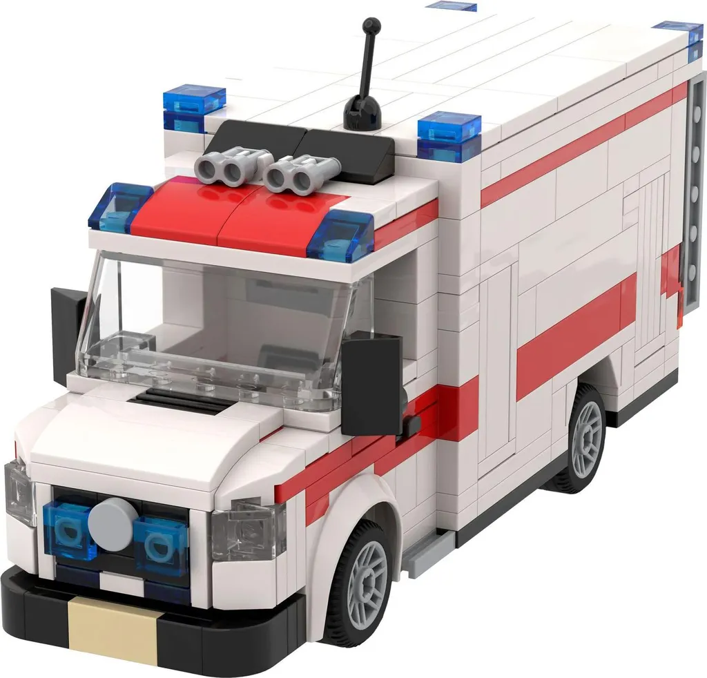 Jeu de construction Ambulance en mini briques BRIXIES Plus Schäfer