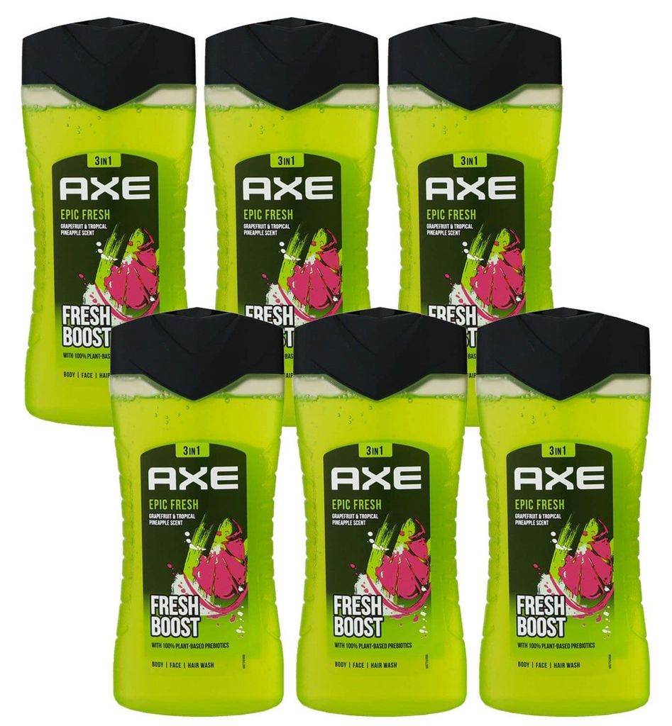 Axe Epic Fresh 6 x 250 ml Showergel Duschgel Shower Gel Herren Set