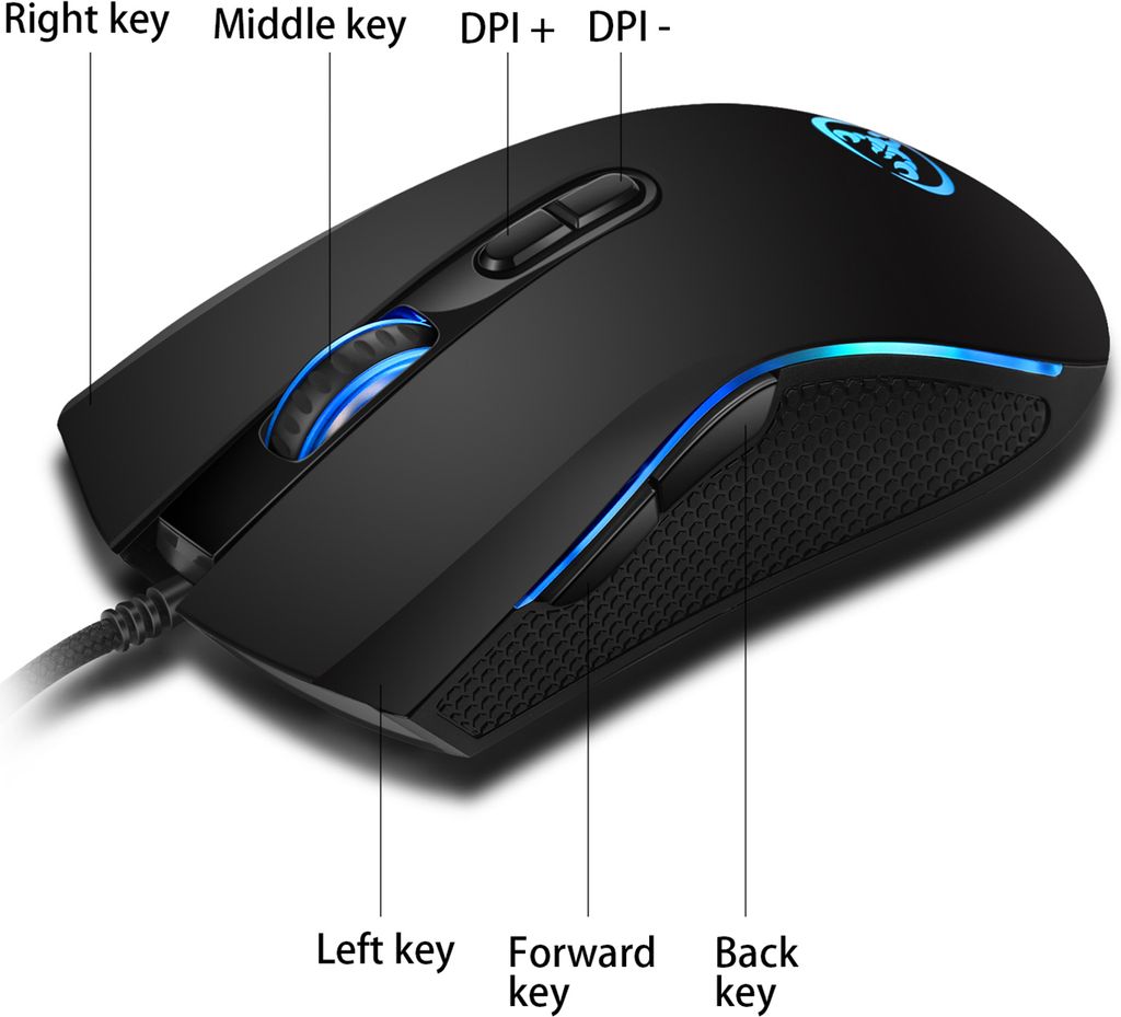 HXSJ V700BW+A869 USB-Computer-Tastatur und -Maus-Kit mit Produktbild 4