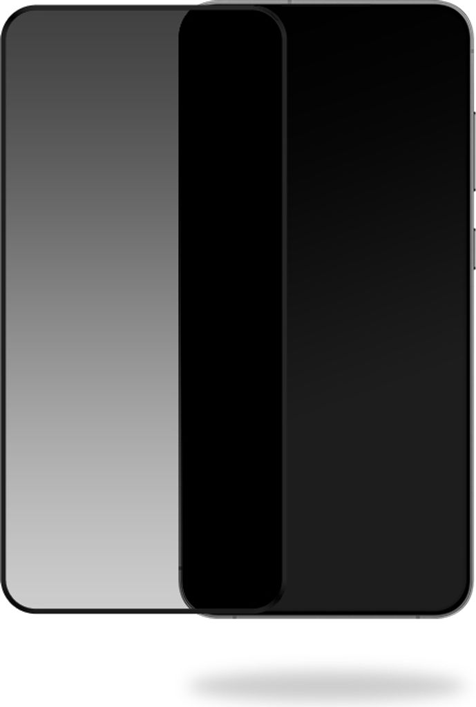 Mobilize Samsung Galaxy S24 FE Panzerglas Gehärtetes Glas Displayschutz Privacy - Hüllenfreundlich - Schwarz