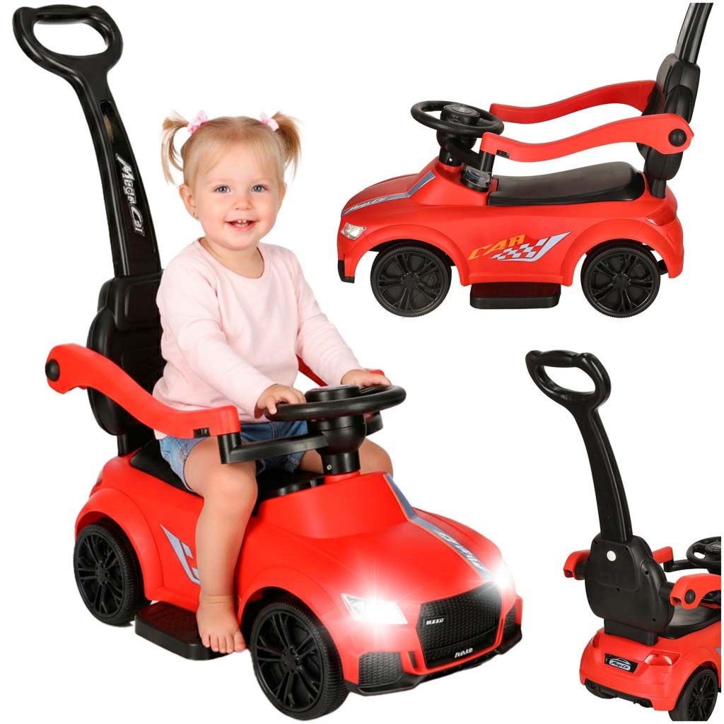 Rider push car 3in1 con luci sonore rosse Immagine del prodotto 