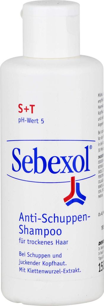 Sebexol S+T Shampoo Anti-Schuppen für trockenes Haar, 150 ml Shampoo