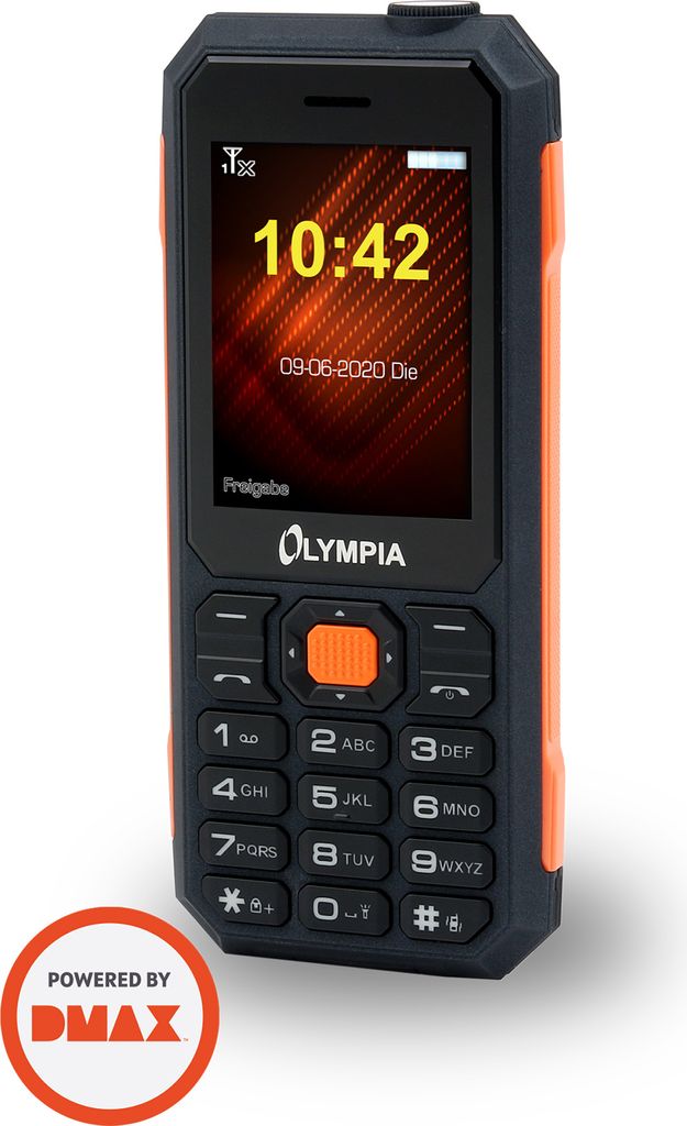 Olympia Mobiltelefon Active schwarz/orange Outdoor Produktbild 7