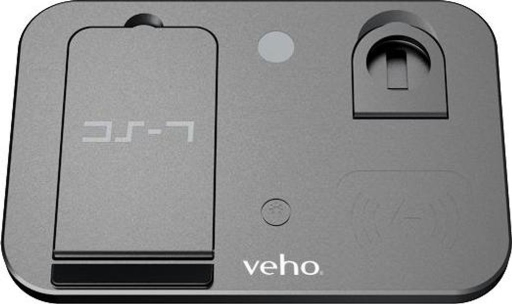 Veho DS-7 Qi, Drinnen, Kabelloses Aufladen, Silber