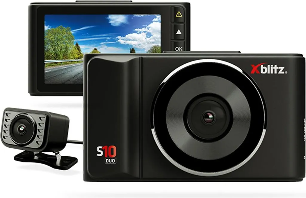 Videocamera Auto DVR per Sicurezza Famiglia con Retrocamera e LCD