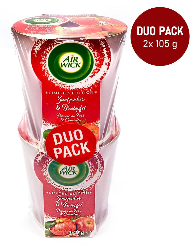 2x Airwick Geurkaars Essential Oils – Apple & Cinnamon  Produktbild 