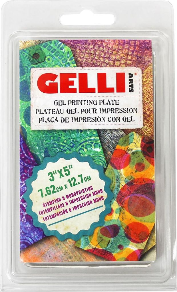 Gelli Arts Gel-Druckplatte - kreative Druckplatte 7,6x12,7 cm für einzigartige Drucke