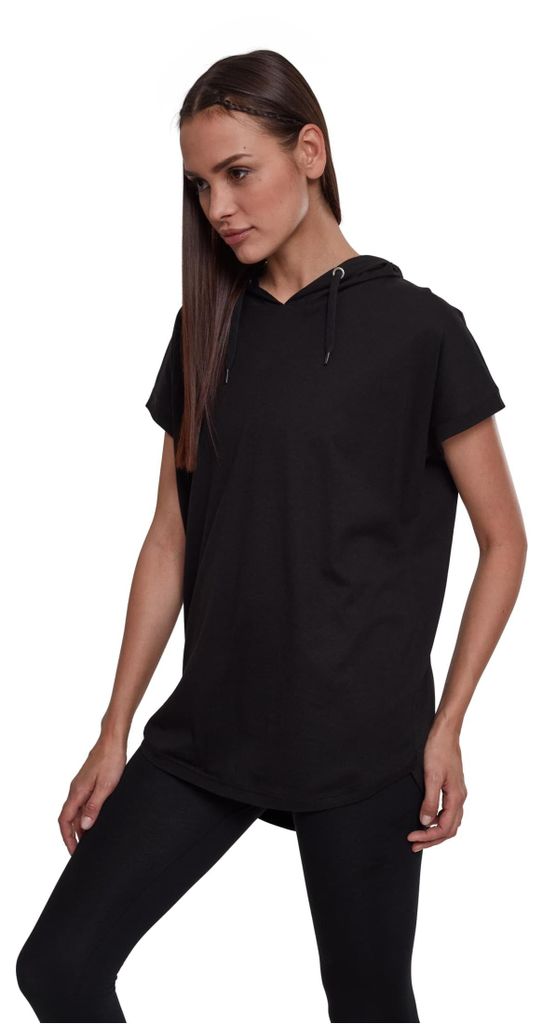 Urban Classics Damen Ladies Sleeveless Terry Hoody, Schwarz, XS, TB931-00007-0058