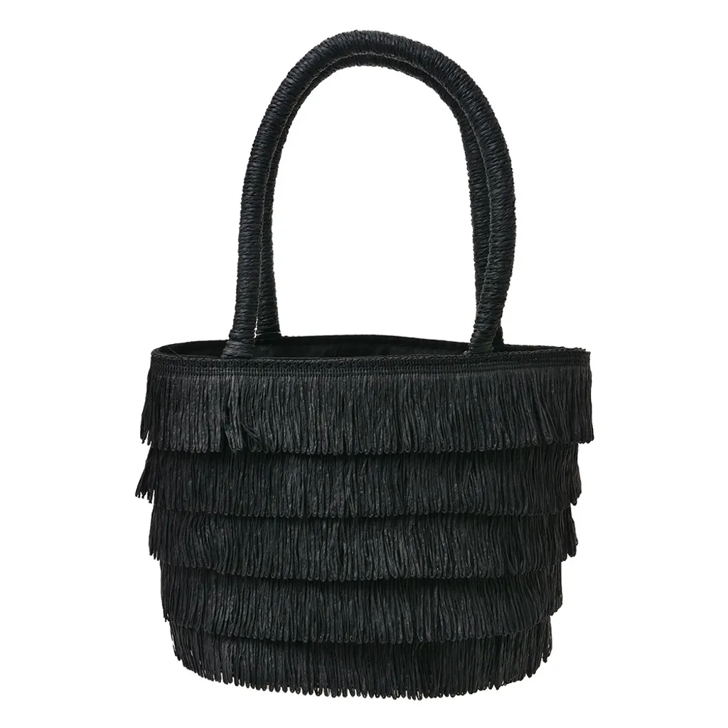Sac à glands noir Juleeze JZBG0271Z pour femmes - Élégance classique