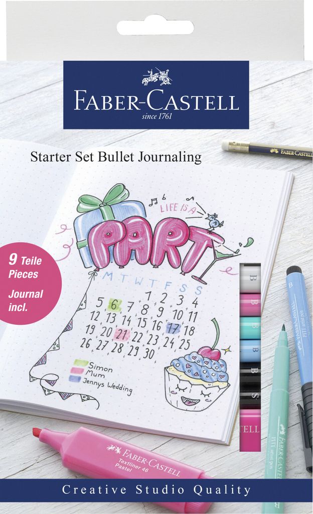 FABER-CASTELL Bullet Journaling Starter-Set 9-teilig