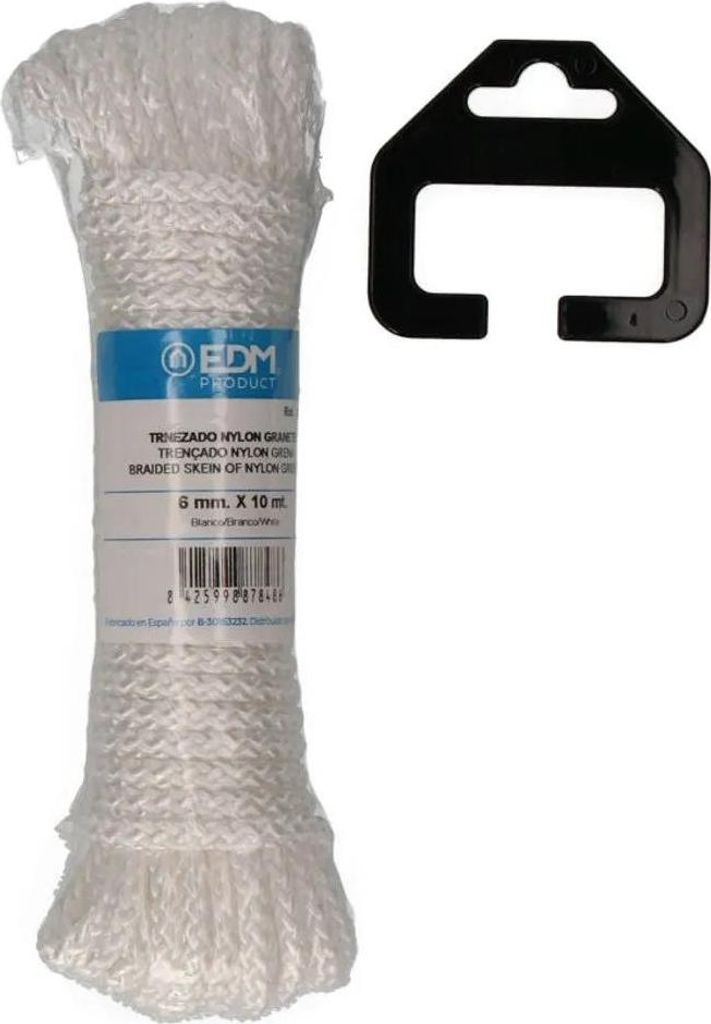 4 Stränge Geflochtenes Nylon 10 m Weiß Granat Edm