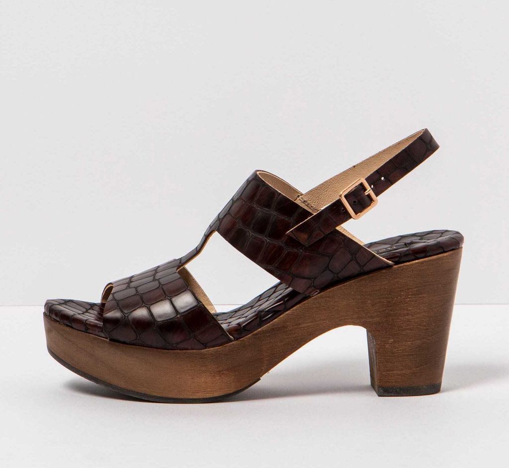 Neosens Sandalen mit hohem Absatz Damen S3270F FANTASY ALLI.WAX BROWN/ST.LAURENT SANDAL Gemustert
