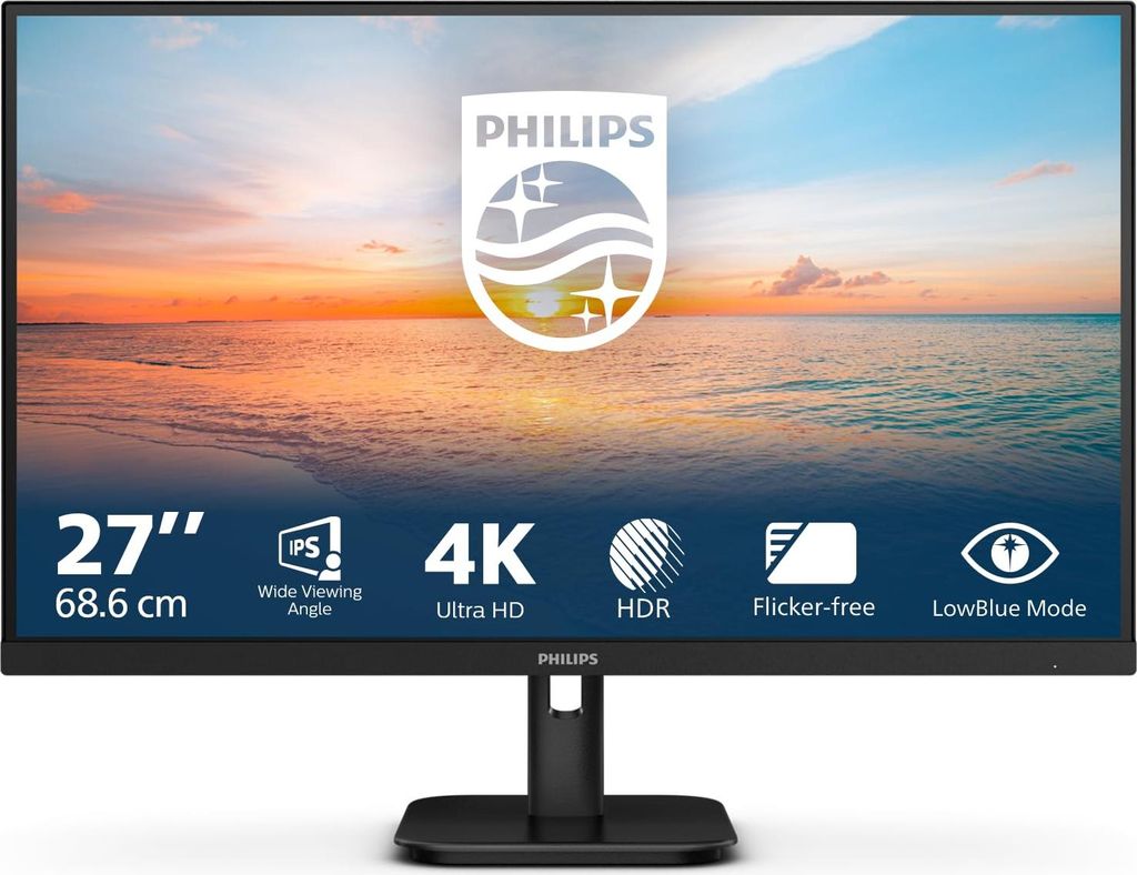 Philips 27E1N1800A - 1000 Series - LED-Monitor - 4K - 68.6 cm (27") - HDR