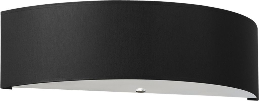 Wandleuchte SKALA BLACK 2xE27 15W Stoff/Glas/Stahl 12x15x45cm Sollux Lighting