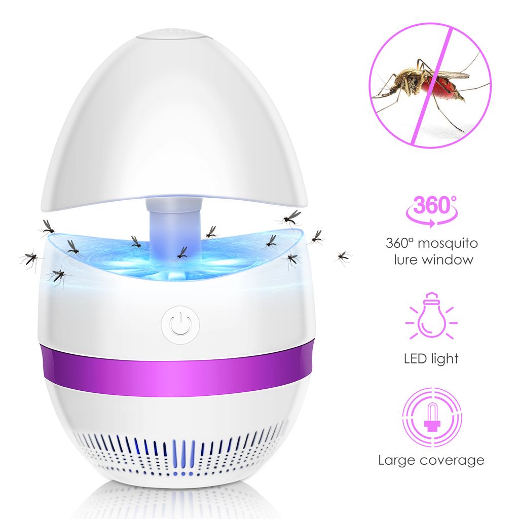 elektrischer Mückenschutz Fliegenfalle Insektenabwehr UV Stechmückenfalle weiß 