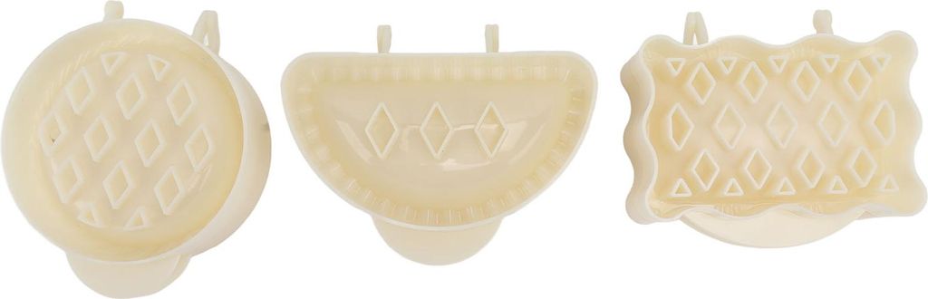 3PCS Pie Molds Set Environmentally Friendly ABS Mini Hand Pie Maker for Apple Pie Kitchen Christmas