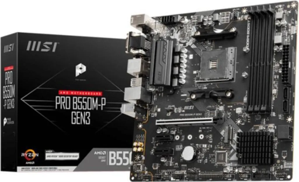 Carte Mère MSI PRO B550M-P GEN3 Idéale pour PC Bureautique et Multimédia