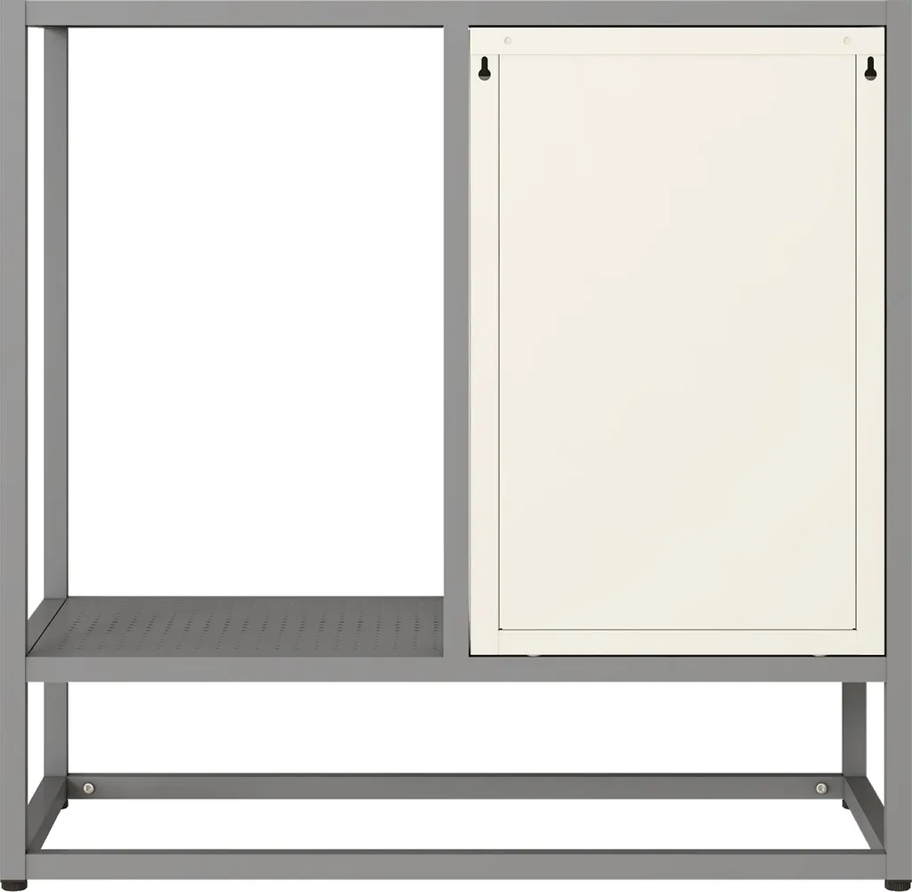 Buffet compact Burlöv : optimisez vos petits espaces avec style et acier - 10