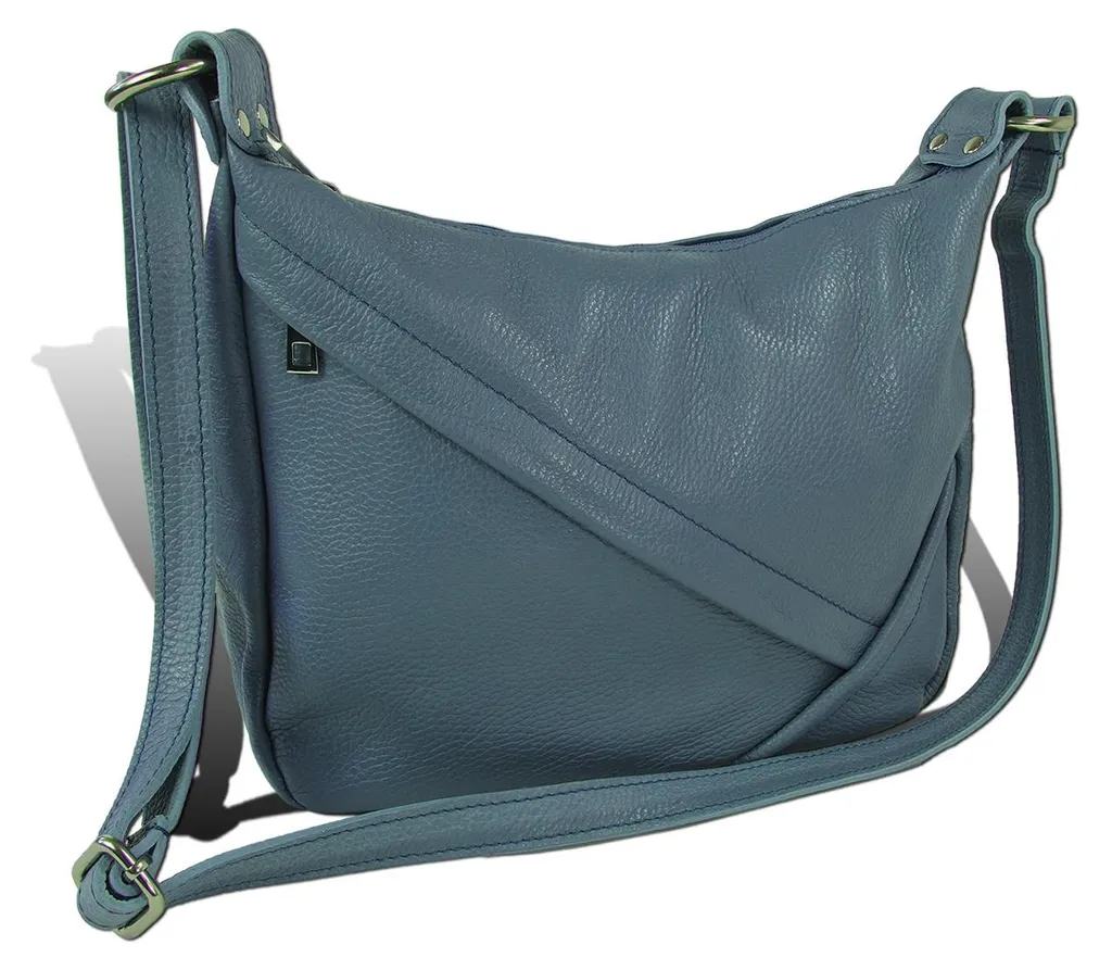 Sac à bandoulière Toscanto bleu pigeon : alliez élégance et rangement