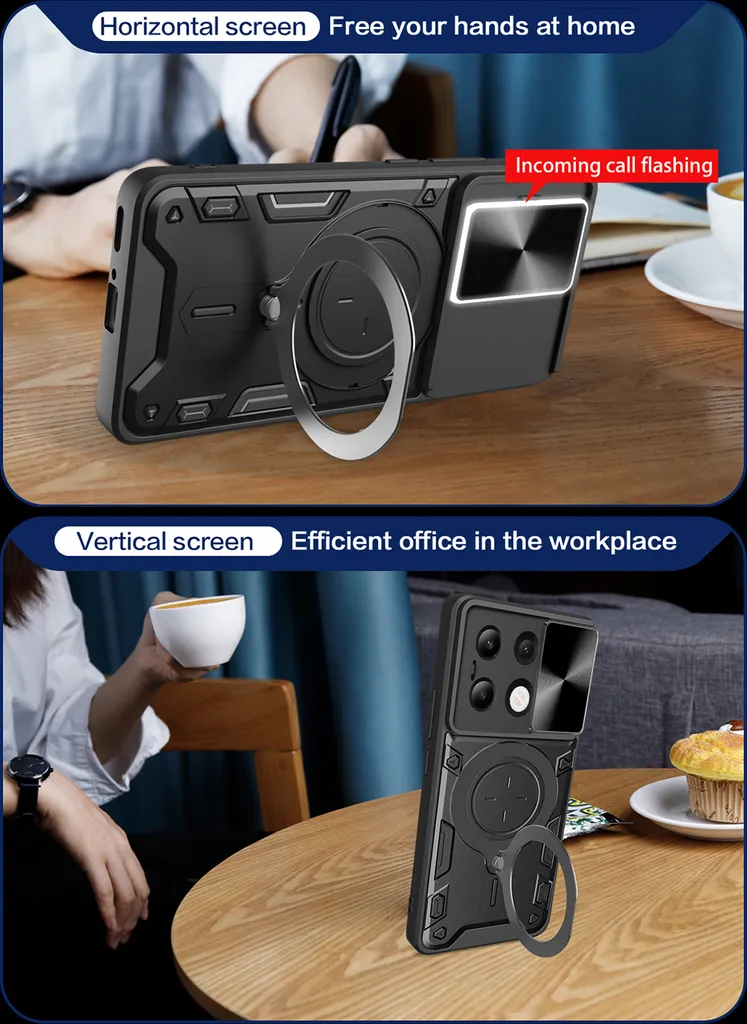 Custodia Xiaomi Redmi Note 13 4G Viola: Protezione Totale Antiurto - 5