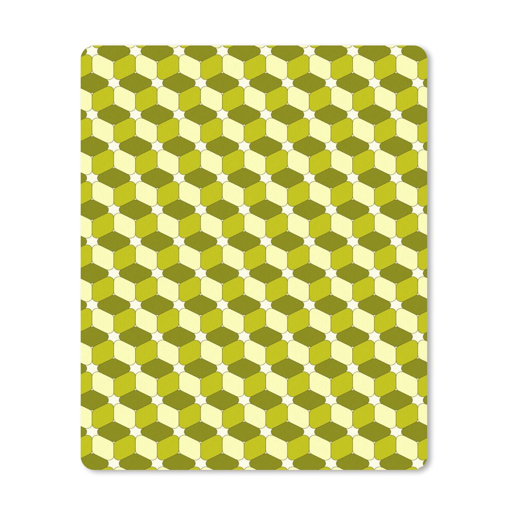 MuchoWow Mauspad Mousepad Blöcke - Muster - 3D 30x40 cm - Mousepads - Maus Mat - Pad - Mausunterlage - Mausmatten