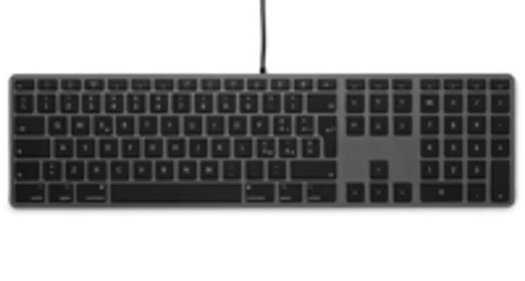 Clavier USB QWERTY gris LMP 18251 pour éviter les fautes de frappe