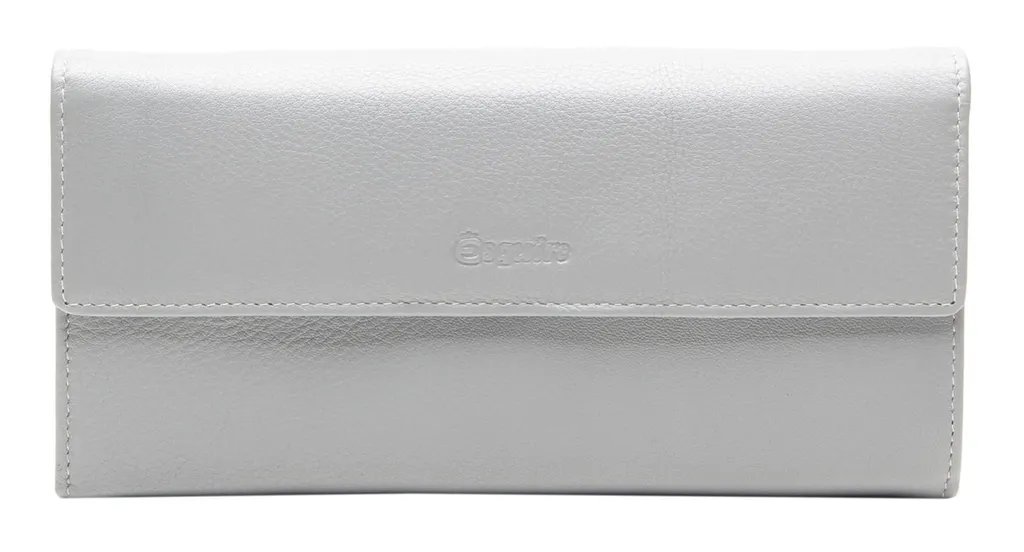 Esquire Viktoria Portafoglio Premium in Pelle Grigia con CardSafe