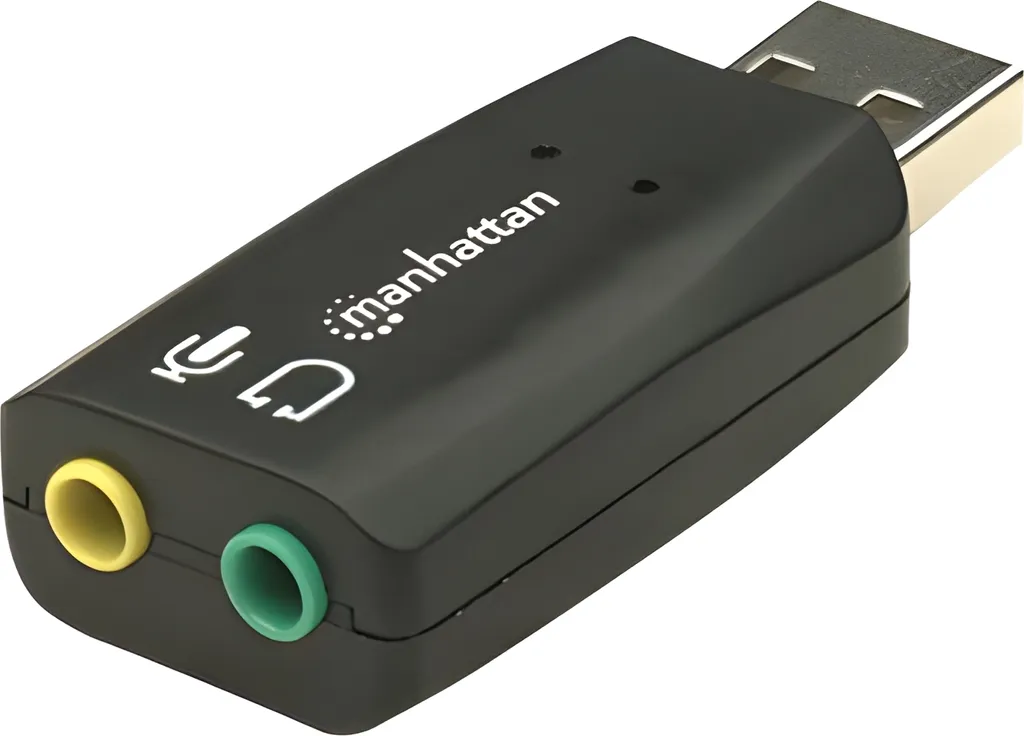 Manhattan 150859 Manhattan Sound Adapter USD 3D schwarz