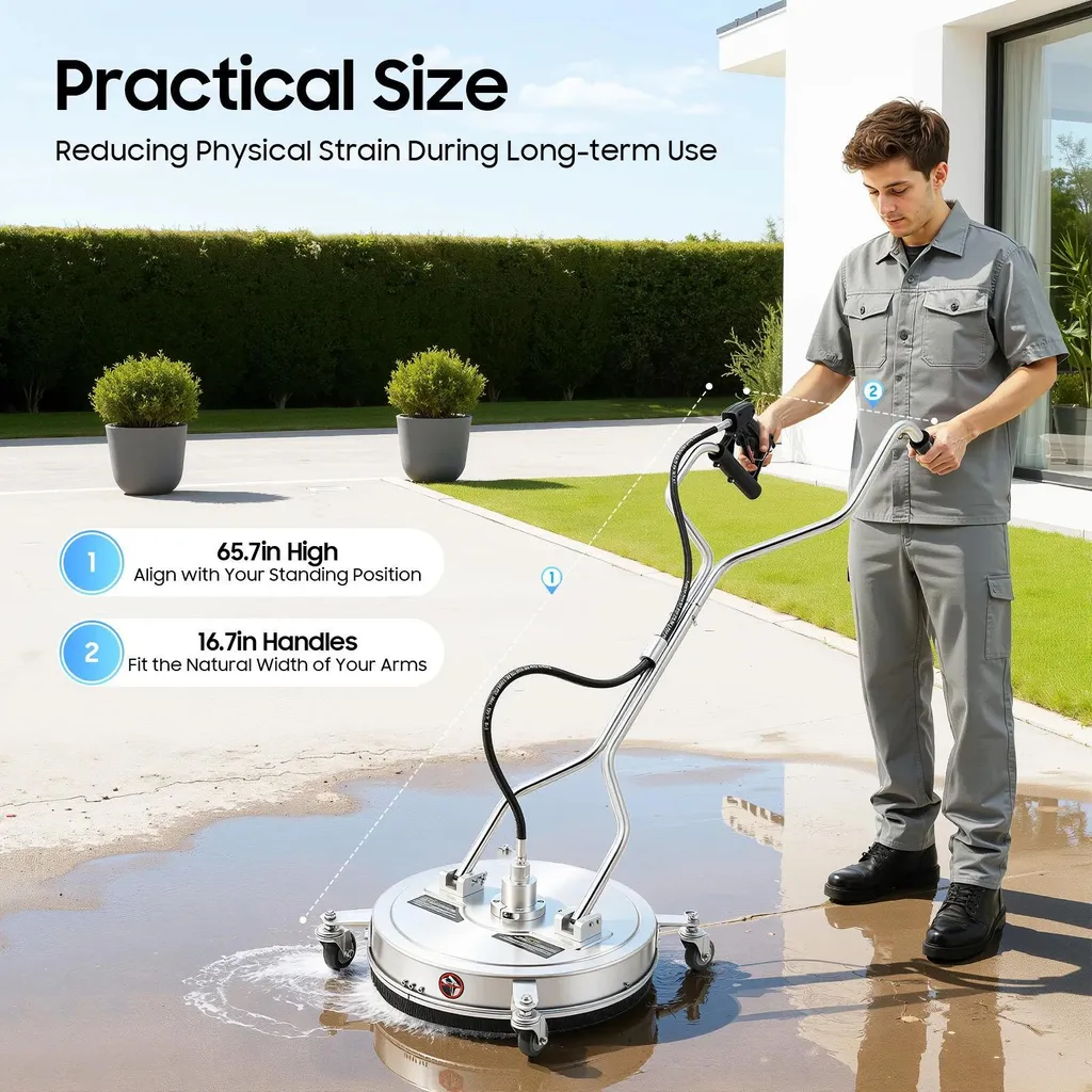 Nettoyeur de surfaces à 4 roues multidirectionnelles 4500 PSI - 6