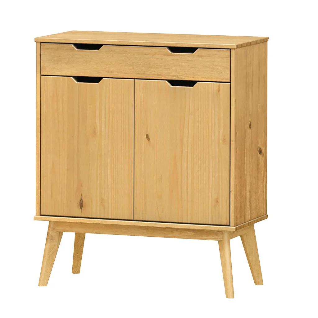 Commode de rangement BONITO wax - Meuble d'appoint 2 portes et 1 tiroir