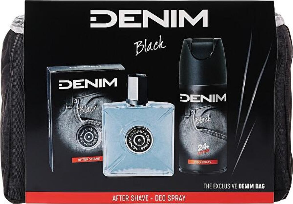 Denim Black AS 100 ml + DEO Spray 150 ml + Kosmetiktasche Produktbild 