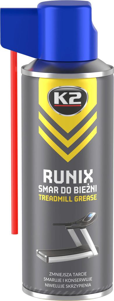 A can of treadmill grease with a spray nozzle.