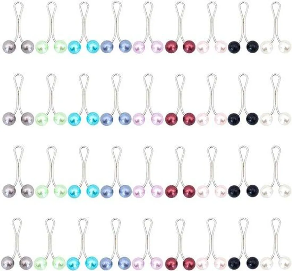 Petites pinces hijab anti-trou en U et 36 barrettes de fixation fluides