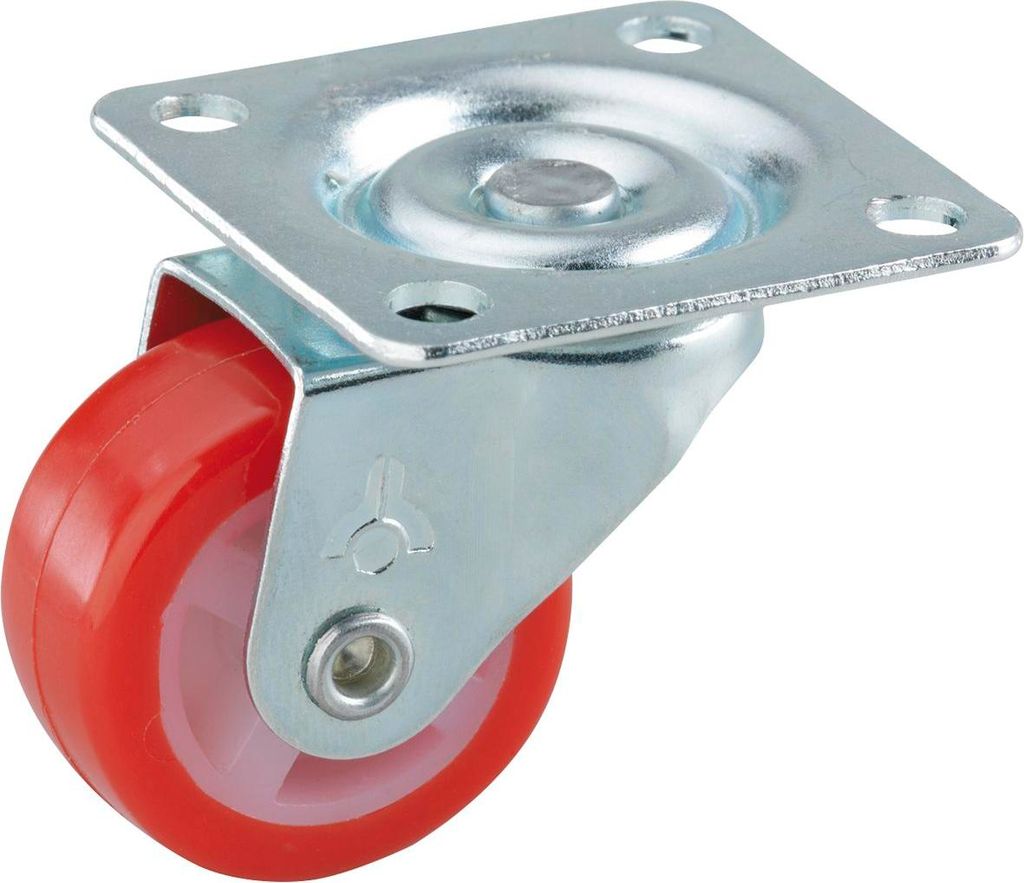 Lenkrolle Polyurethan-Rad ø 30mm Transportrolle (Industrierolle) Tragkraft 20kg