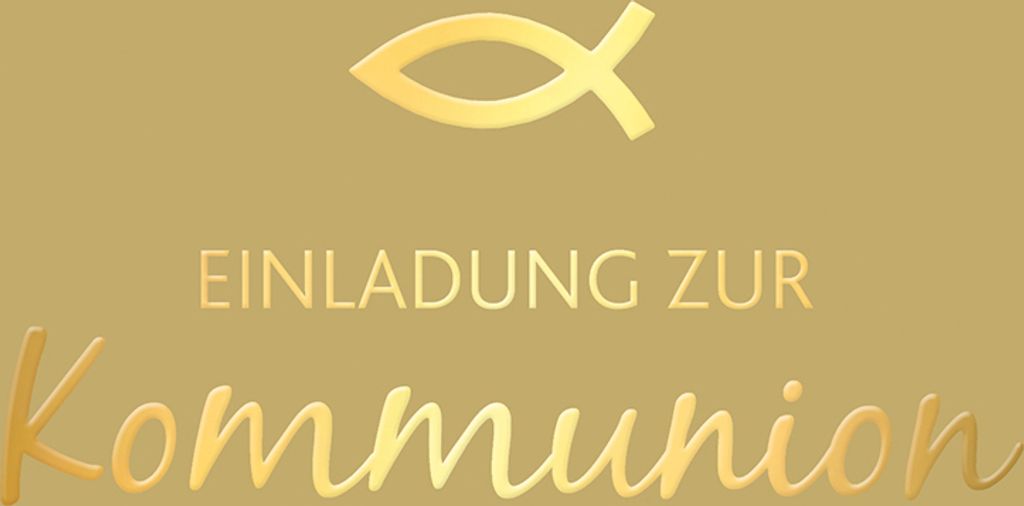 Kommunion - Einladungen - 5 Karten – 5 Umschläge – im Format