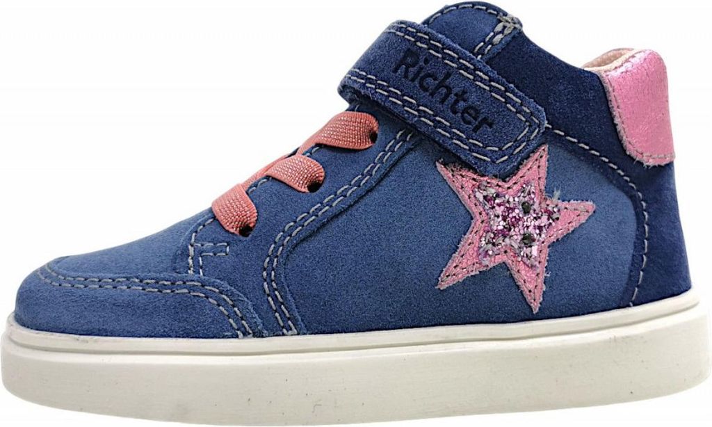 Richter Kinderschuhe Mädchen Schnürstiefel Blau Freizeit, Schuhgröße:30 EU