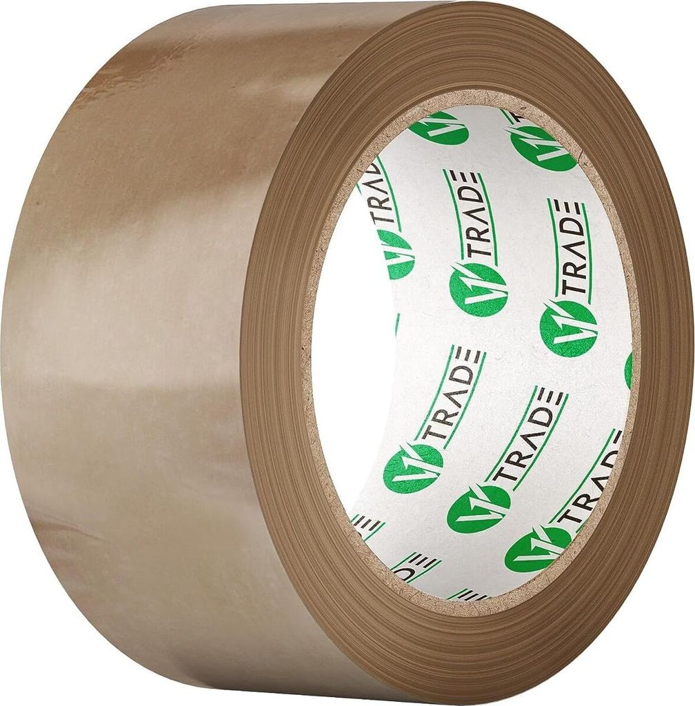 V1 TRADE Paketklebeband Braun - Starkes Klebeband Paketband - Packband UV Beständig - Bessere Organisation Beim Verpacken von Paketen und Versandkartons