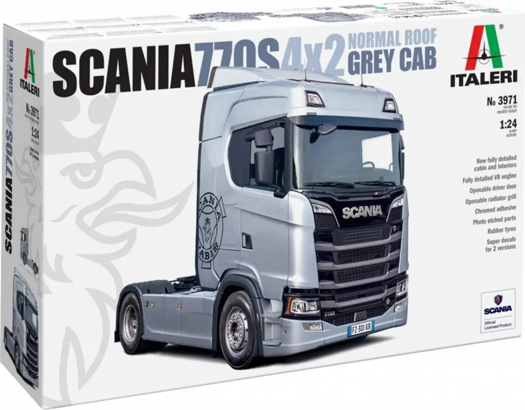 Kit camion Scania S770 4x2 Cabine Grise 1:24 maquette Italeri 3971