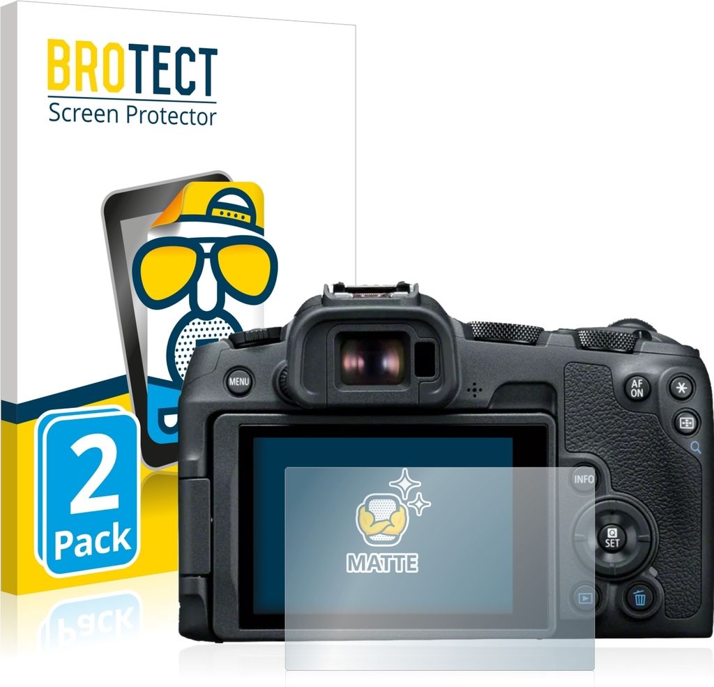 2x BROTECT Schutzfolie für Canon EOS R8 Displayschutz Displayschutzfolie Folie Matt Entspiegelungsfolie