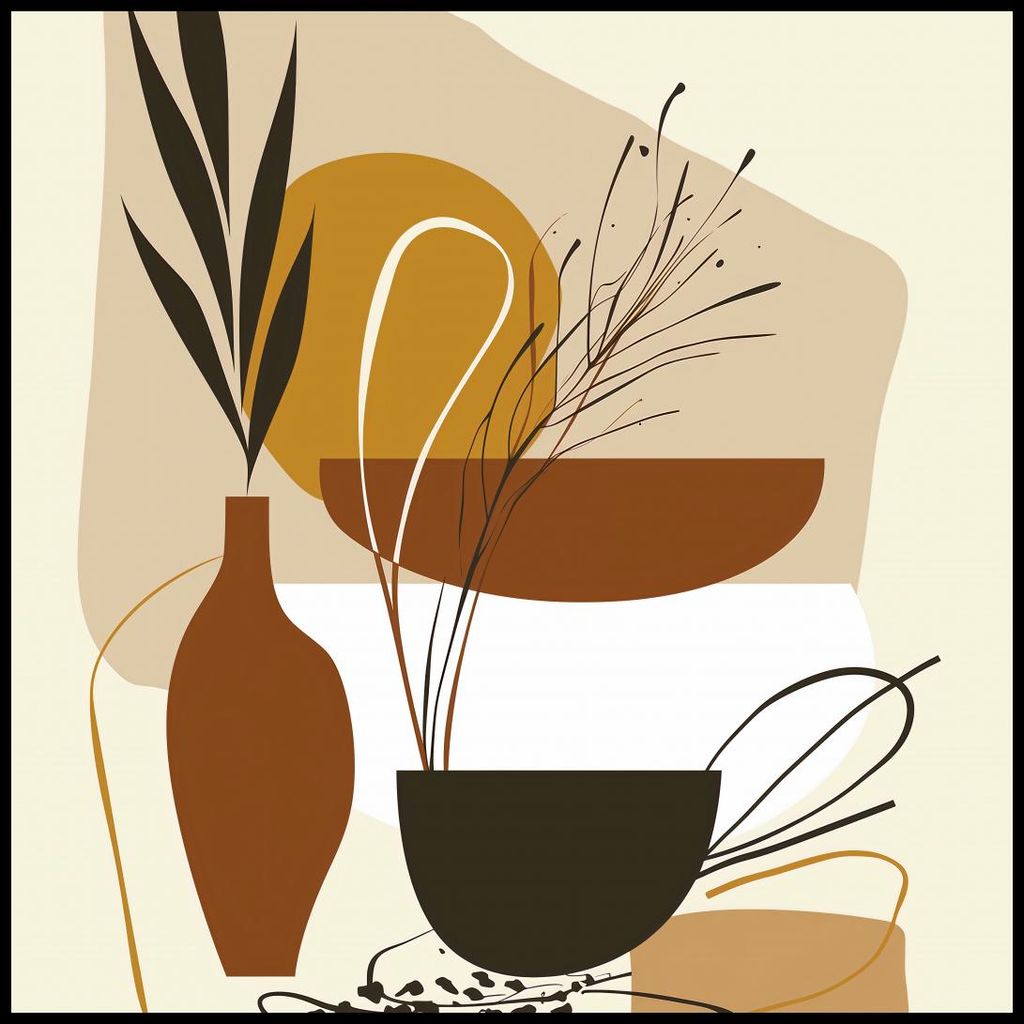 Plakat 90x90cm Einfachheit der Entspannung